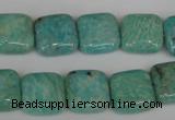 CAM1027 15.5 inches 14*14mm square natural Russian amazonite beads