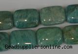 CAM1032 15.5 inches 13*18mm rectangle natural Russian amazonite beads