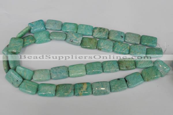 CAM1033 15.5 inches 15*20mm rectangle natural Russian amazonite beads