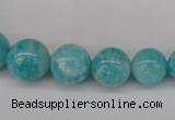 CAM1051 15.5 inches 6mm - 14mm round peru amazonite beads