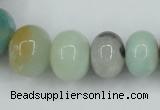 CAM106 15.5 inches multi-size rondelle amazonite gemstone beads