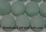 CAM1114 15.5 inches 12mm round matte amazonite beads wholesale