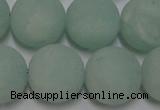 CAM1116 15.5 inches 16mm round matte amazonite beads wholesale