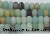 CAM1131 15.5 inches 5*8mm rondelle matte amazonite beads wholesale