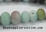 CAM1135 15.5 inches 6*10mm - 15*20mm rondelle matte amazonite beads