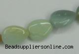 CAM116 15.5 inches 13*18mm flat teardrop amazonite gemstone beads