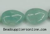 CAM117 15.5 inches 18*25mm flat teardrop amazonite gemstone beads