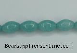 CAM129 15.5 inches 8*12mm rice amazonite gemstone beads wholesale