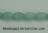 CAM130 15.5 inches 8*12mm rice amazonite gemstone beads wholesale