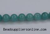 CAM135 15.5 inches 8mm round amazonite gemstone beads wholesale