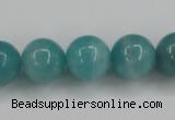 CAM138 15.5 inches 14mm round amazonite gemstone beads wholesale