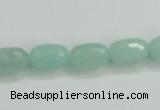 CAM139 15.5 inches 8*12mm faceted drum amazonite gemstone beads