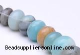 CAM14 15.5 inch different sizes roundel natural amazonite beads