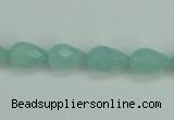 CAM141 15.5 inches 8*12mm faceted teardrop amazonite gemstone beads