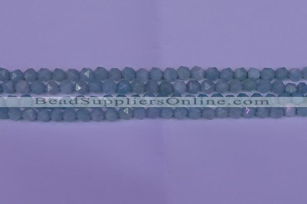 CAM1416 15.5 inches 6mm faceted nuggets Chinese amazonite beads