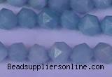 CAM1417 15.5 inches 8mm faceted nuggets Chinese amazonite beads