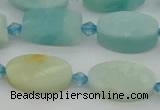 CAM1426 15.5 inches 10*16mm oval Chinese amazonite beads