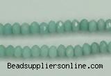 CAM143 15.5 inches 4*6mm faceted rondelle amazonite gemstone beads