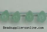 CAM145 10*14mm top-drilled teardrop amazonite gemstone beads