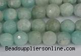 CAM1451 15.5 inches 6mm faceted round amazonite gemstone beads