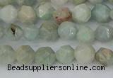 CAM1472 15.5 inches 6mm faceted nuggets Brazilian amazonite beads