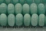 CAM1534 15.5 inches 7*12mm rondelle natural peru amazonite beads