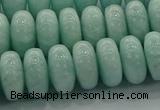 CAM1535 15.5 inches 8*14mm rondelle natural peru amazonite beads