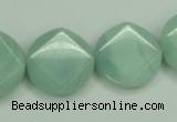 CAM156 15.5 inches 20mm faceted coin amazonite gemstone beads