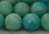 CAM1567 15.5 inches 18mm faceted round Russian amazonite beads