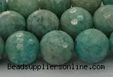 CAM1584 15.5 inches 12mm faceted round Russian amazonite beads