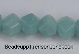 CAM160 15.5 inches 13*16mm faceted nugget amazonite gemstone beads