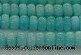 CAM1601 15.5 inches 4*6mm rondelle natural peru amazonite beads