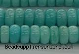 CAM1602 15.5 inches 5*8mm rondelle natural peru amazonite beads