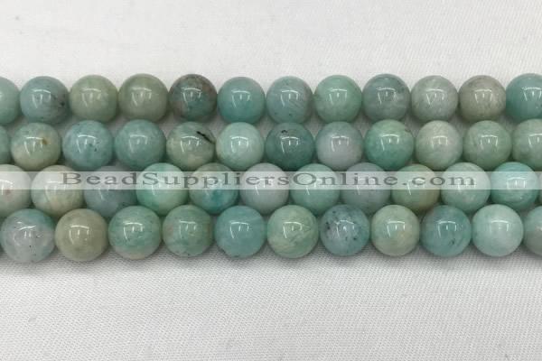 CAM1684 15.5 inches 12mm round natural amazonite beads wholesale