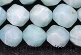 CAM1707 15.5 inches 10mm faceted nuggets amazonite gemstone beads