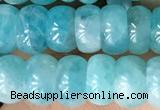 CAM1711 15.5 inches 4.5*8mm rondelle natural amazonite beads