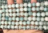 CAM1722 15.5 inches 8mm round amazonite beads wholesale