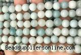 CAM1723 15.5 inches 10mm round amazonite beads wholesale