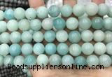 CAM1734 15.5 inches 12mm round amazonite gemstone beads