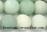 CAM1797 15 inches 8mm round matte amazonite beads