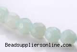 CAM27 faceted round natural amazonite 8mm stone beads Wholesale