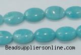 CAM304 15.5 inches 10*14mm oval natural peru amazonite beads wholesale