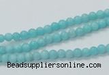 CAM307 15.5 inches 4mm round natural peru amazonite beads wholesale