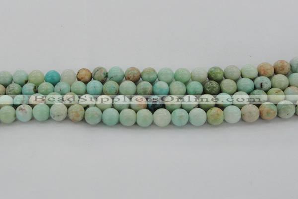 CAM323 15.5 inches 10mm round natural peru amazonite beads