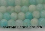 CAM332 15.5 inches 7mm round natural peru amazonite beads