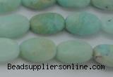 CAM337 15.5 inches 8*12mm oval natural peru amazonite beads