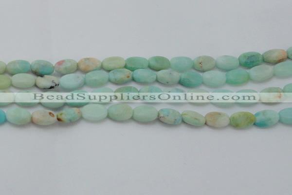 CAM337 15.5 inches 8*12mm oval natural peru amazonite beads