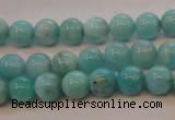 CAM352 15.5 inches 8mm round natural peru amazonite beads wholesale