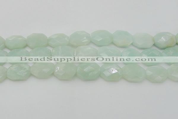 CAM369 15.5 inches 15*20mm faceted octagonal amazonite beads