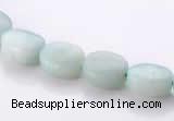 CAM37 5*7mm natural amazonite flat oval gemstone beads Wholesale